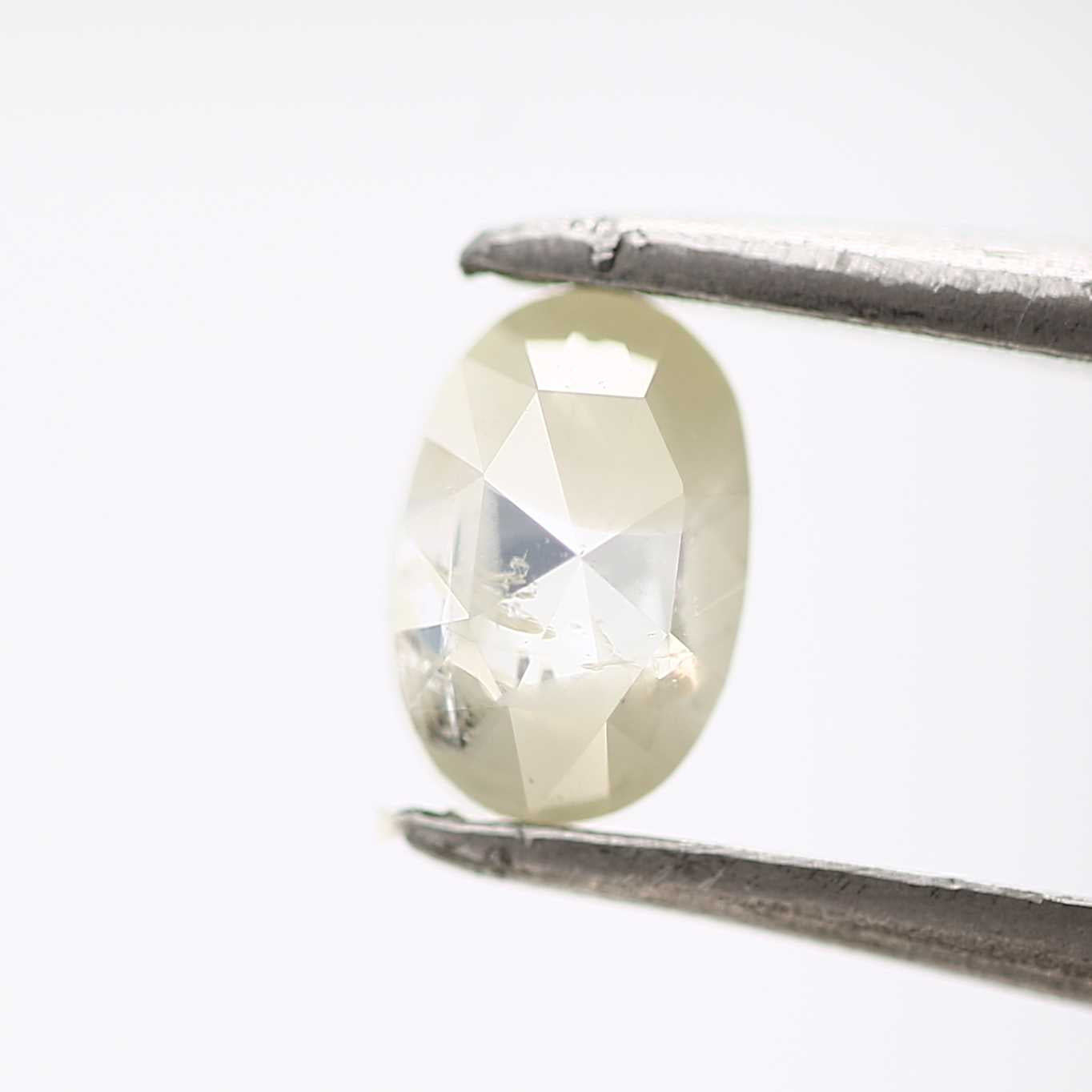 0.45 Carat Oval Rose Cut Diamond For Wedding Band 5.65 MM