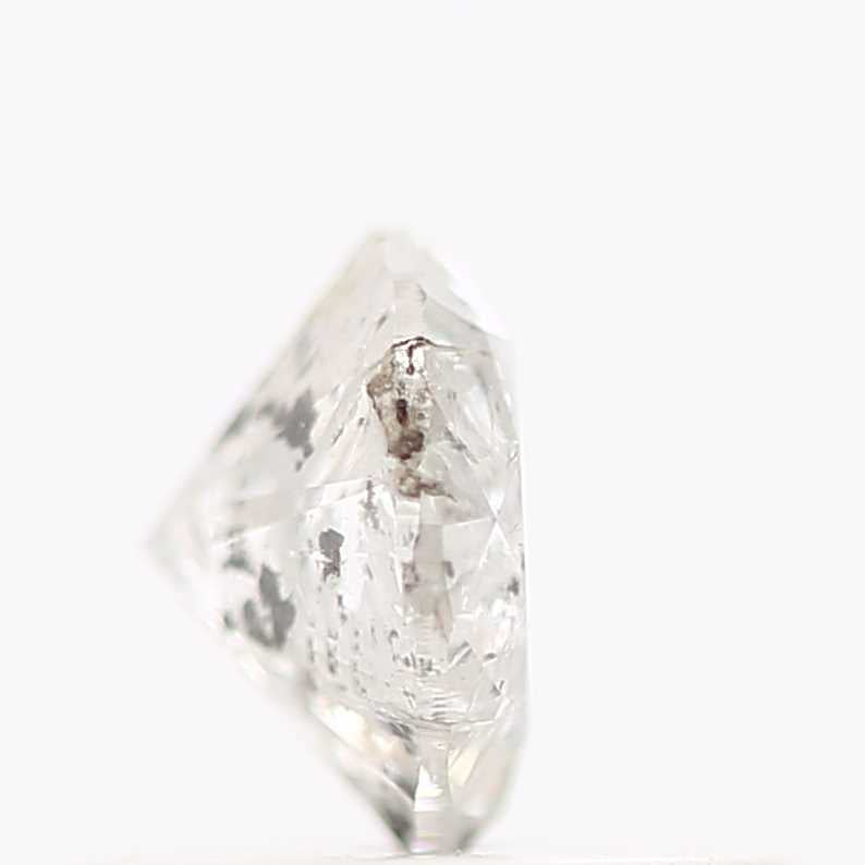 0.48 Carat Natural Icy Diamond Round Salt and Pepper Diamond 4.9 MM - Blackdiamond