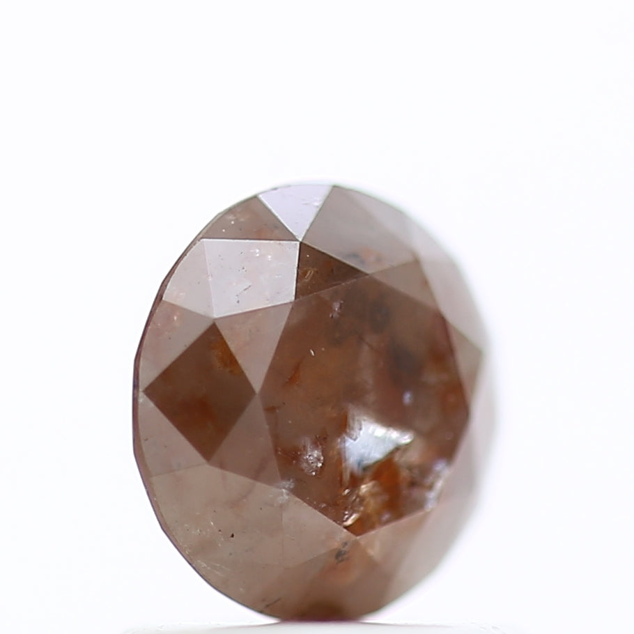 0.89 Carat Natural Red Diamond Round Salt And Pepper Diamond 6 MM