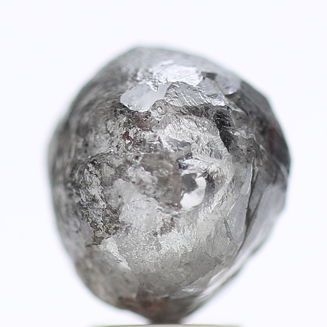 6.32 Carat Natural Fancy Gray Rough Diamond For Custom Raw Ring Design