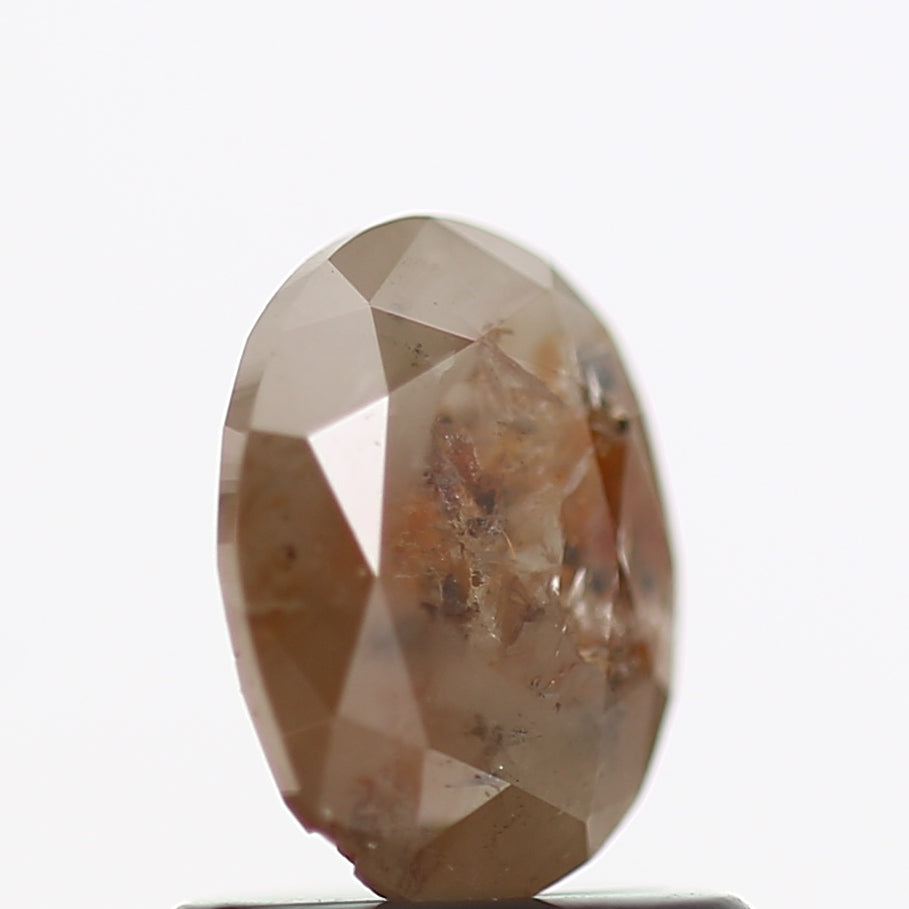 0.81 Carat Orange Oval Cut Natural Diamond 6.70 MM