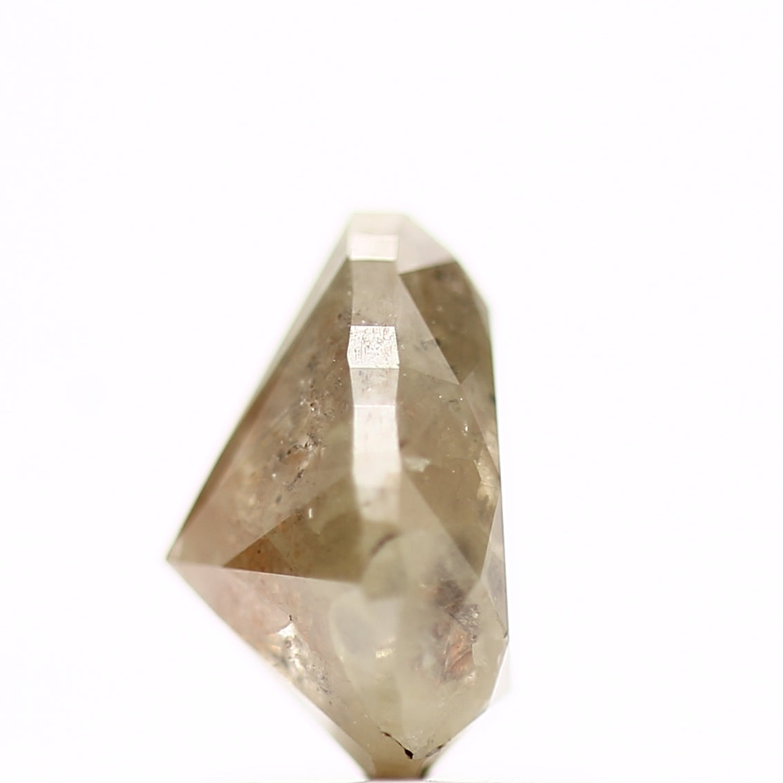 1.67 Carat Rustic Pear Brilliant Cut Salt and Pepper Diamond
