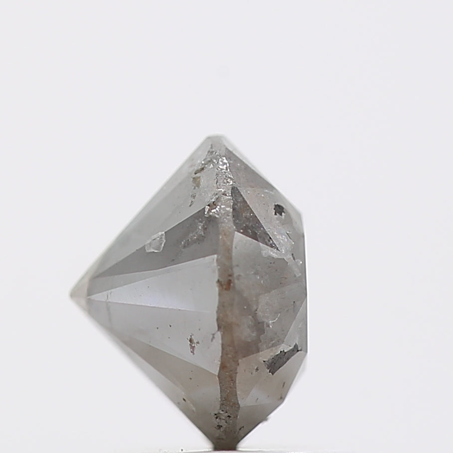 1.50 Carat Gray Diamond Round Shape Natural Loose Diamond 6.7 MM - Blackdiamond