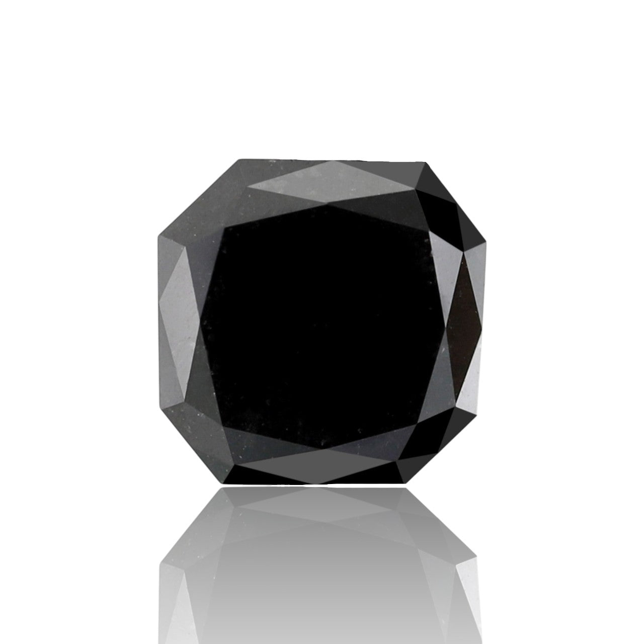 2.23 Carat Asscher Shape Diamond Black Color Diamond Loose Natural Diamond Heated Black Diamond Top Quality Diamond Natural Diamond