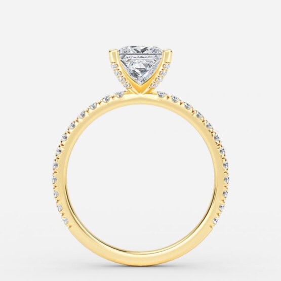 Jose Princess Unique Diamond Engagement Ring 14K / 18K Solid Gold