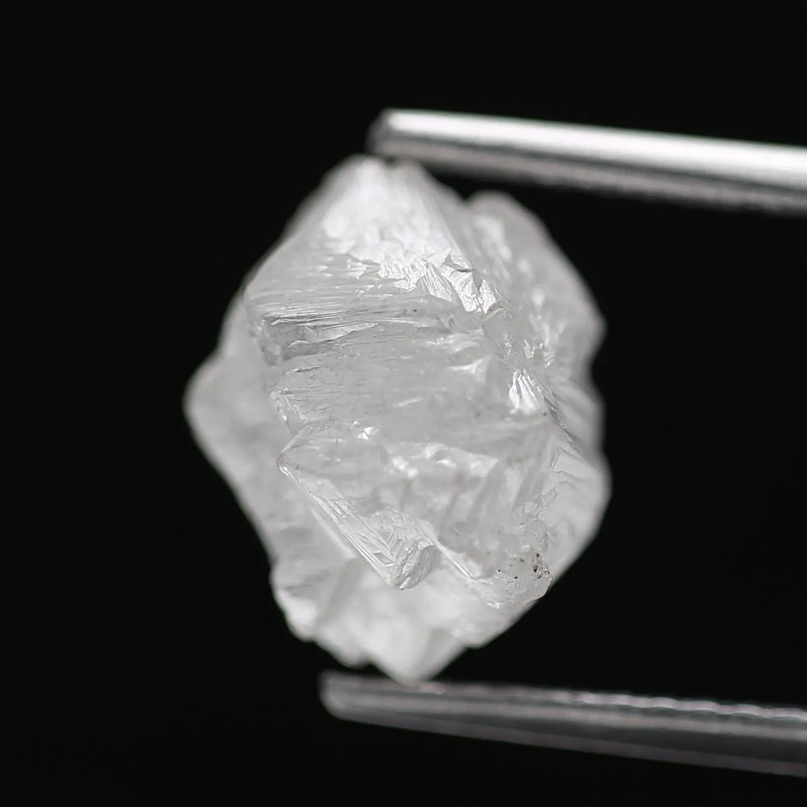 3.50 Carat Natural Fancy Milky Gray Rough Diamond 9.30 MM