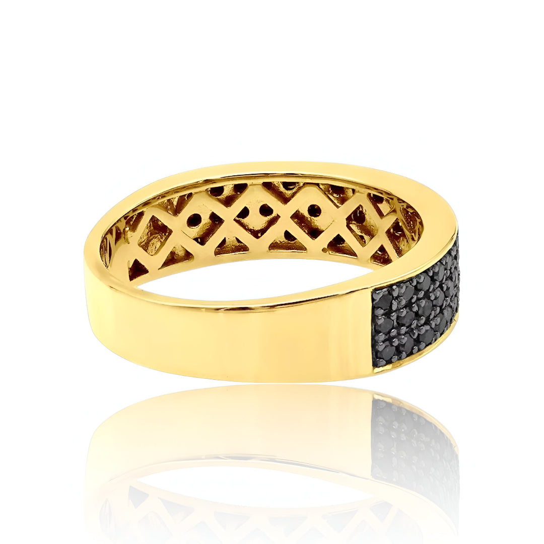 yellow gold mens ring