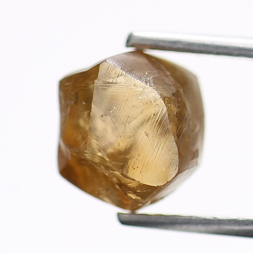 Natural Fancy Orange Brown Rough Diamond 7.5 MM