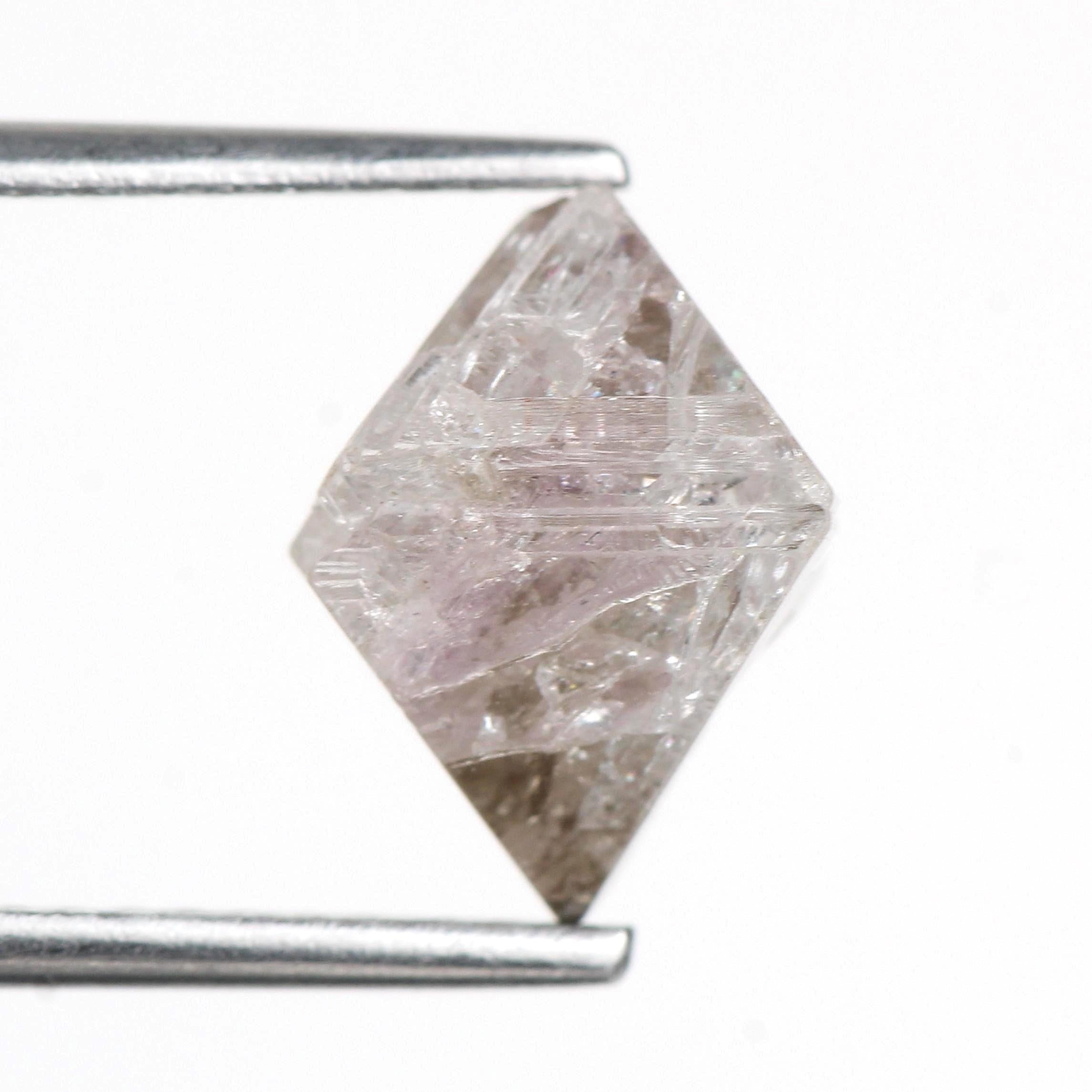 3 Carat Natural Rough Purple Pink Octahedron Uncut Diamond
