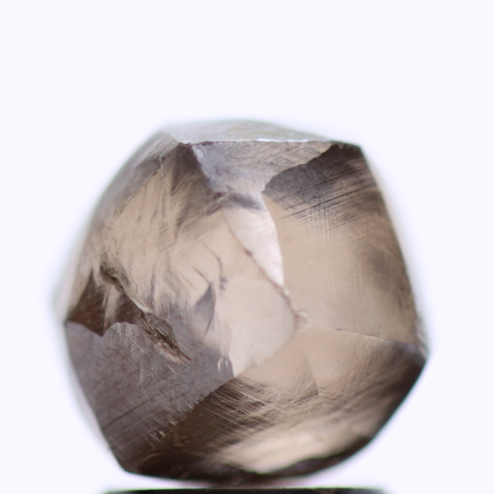 3.80 Carat Natural Fancy Deep Brown Rough Diamond 7.92 MM