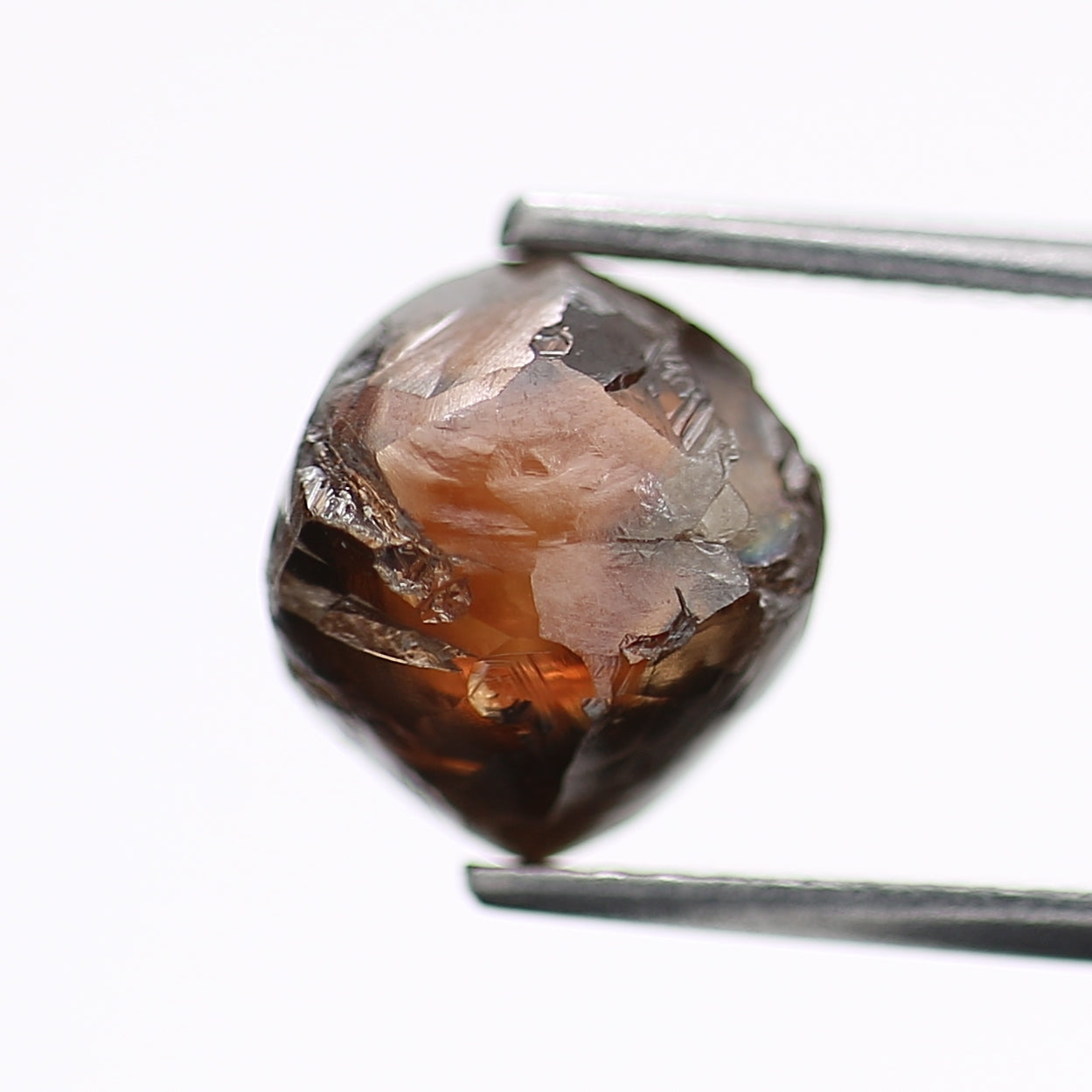 3.94 Carat Natural Fancy Cognac Brown Rough Diamond 7.74 MM