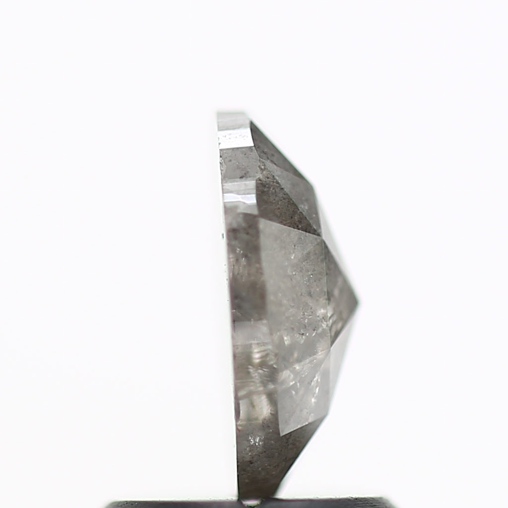 0.99 Carat Natural Oval Rose Cut Ethical Salt and Pepper Diamond