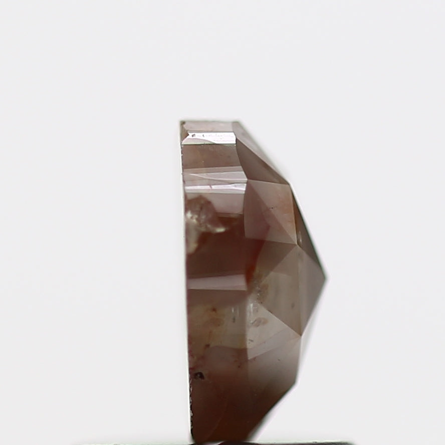 0.71 Carat Oval Rose Cut Salt and Pepper Diamond 6.2 MM