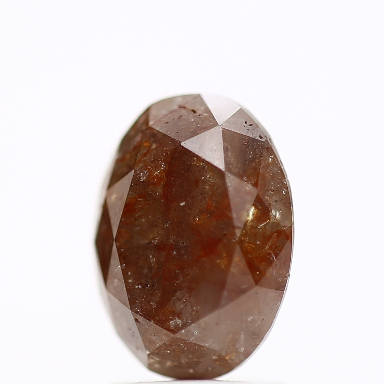 Natural Orange Oval Diamond 2 Carat For Engagement Ring