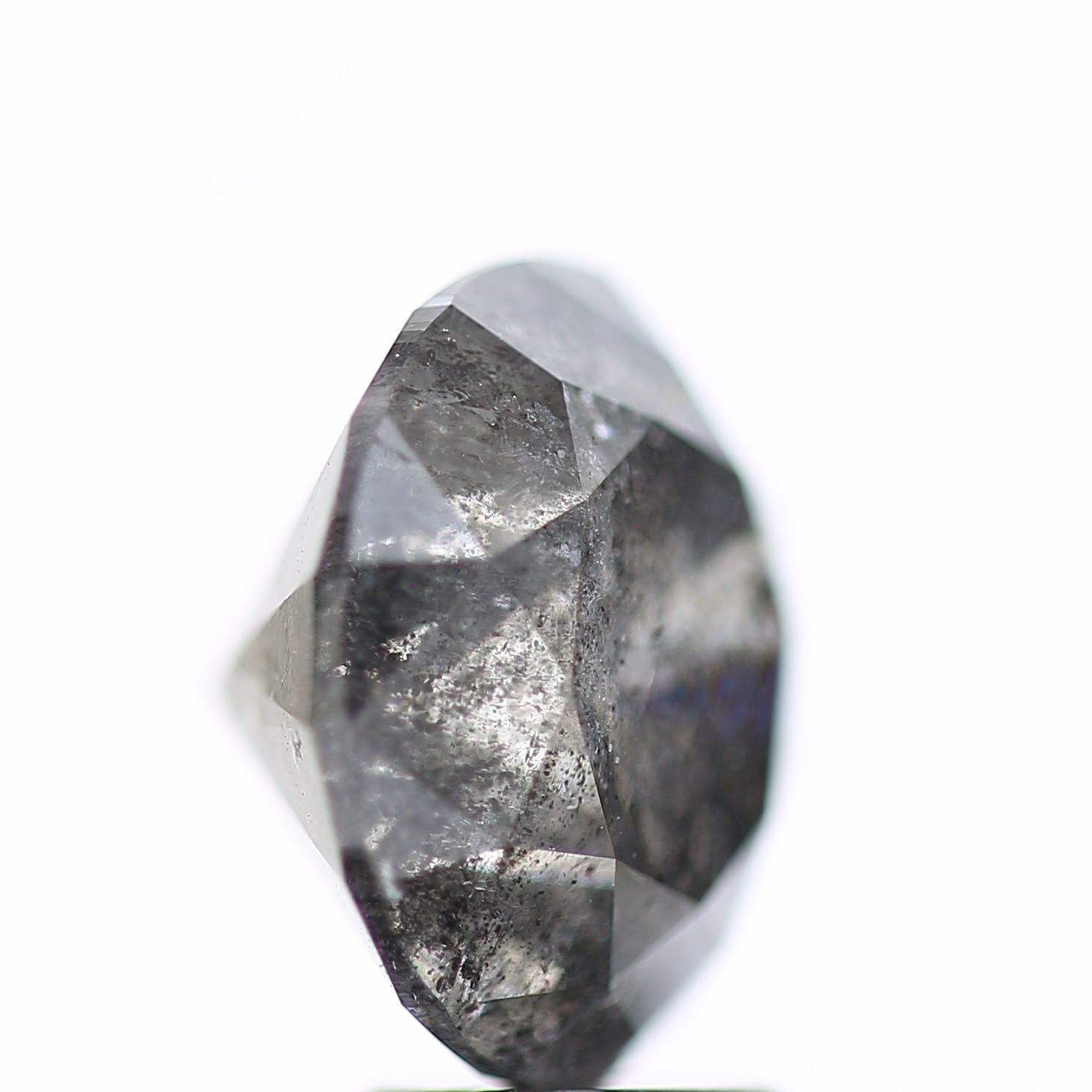5 Ct Round Salt and Pepper Diamond 11.11 MM