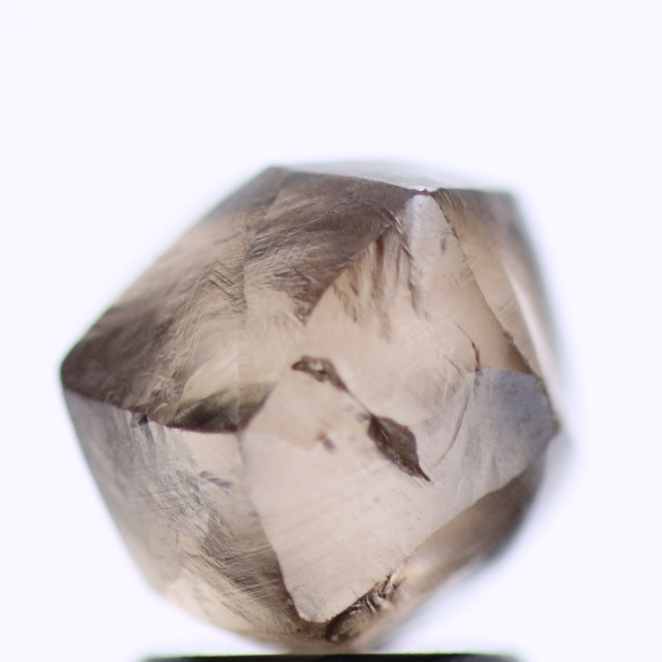 3.80 Carat Natural Fancy Deep Brown Rough Diamond 7.92 MM