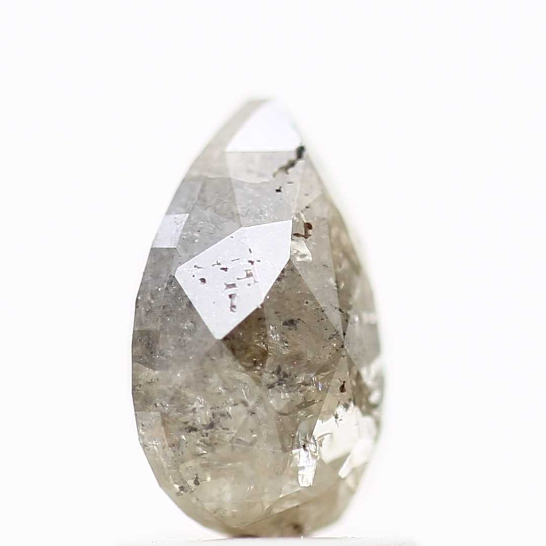 1.43 Carat Natural Gray Salt and Pepper Diamond 8.27 MM