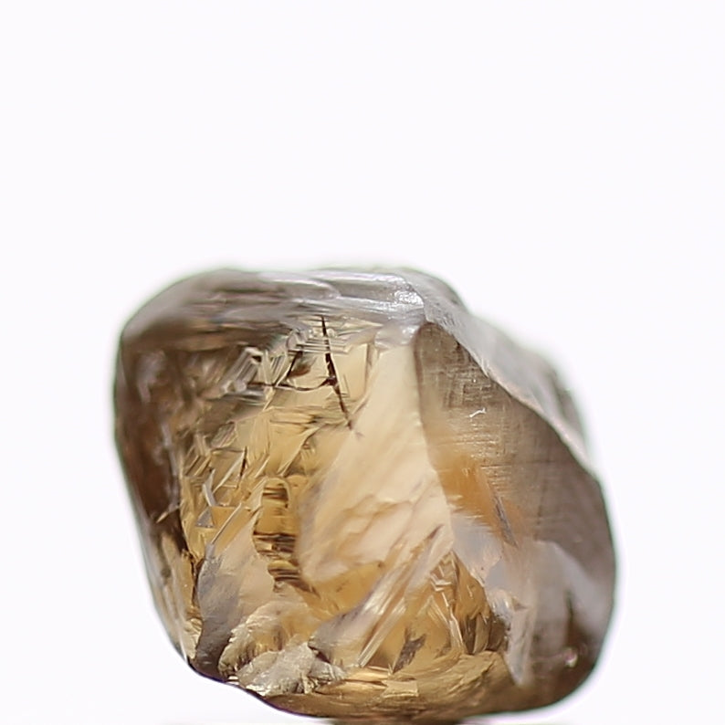 2.34 Carat Natural Fancy Cognac Brown Rough Diamond 7.6 MM