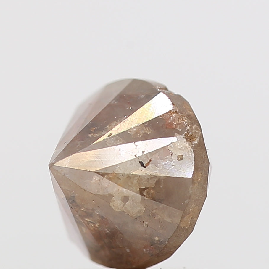 2.01 Carat Peach Orange Diamond Round Natural Loose Diamond 6.85 MM - Blackdiamond