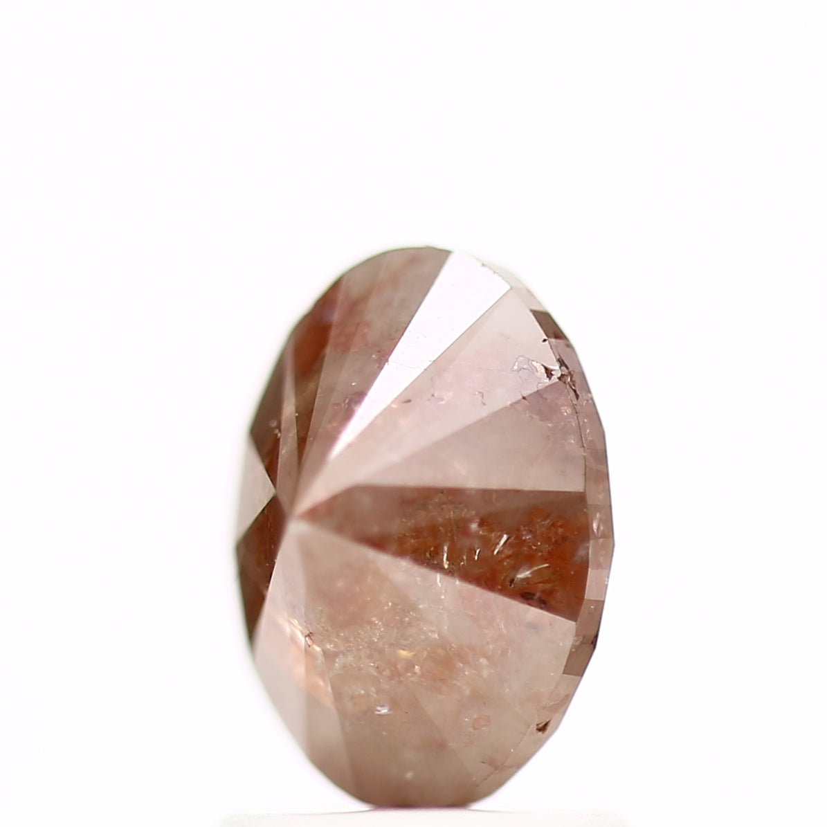 1.75 Carat Design Orange Oval Diamond Gold Band 8.01 MM