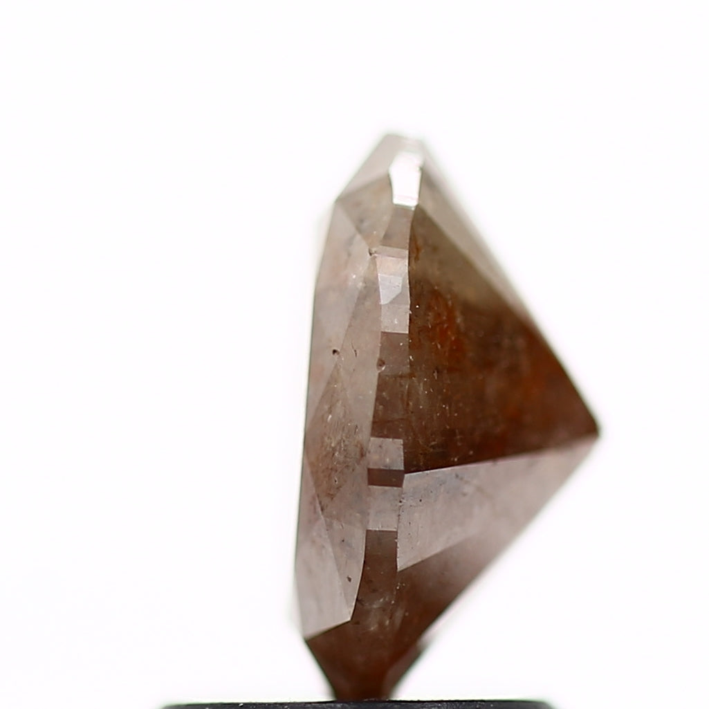 1.30 Carat Design Oval Salt Pepper Diamond Ring 7.93 MM