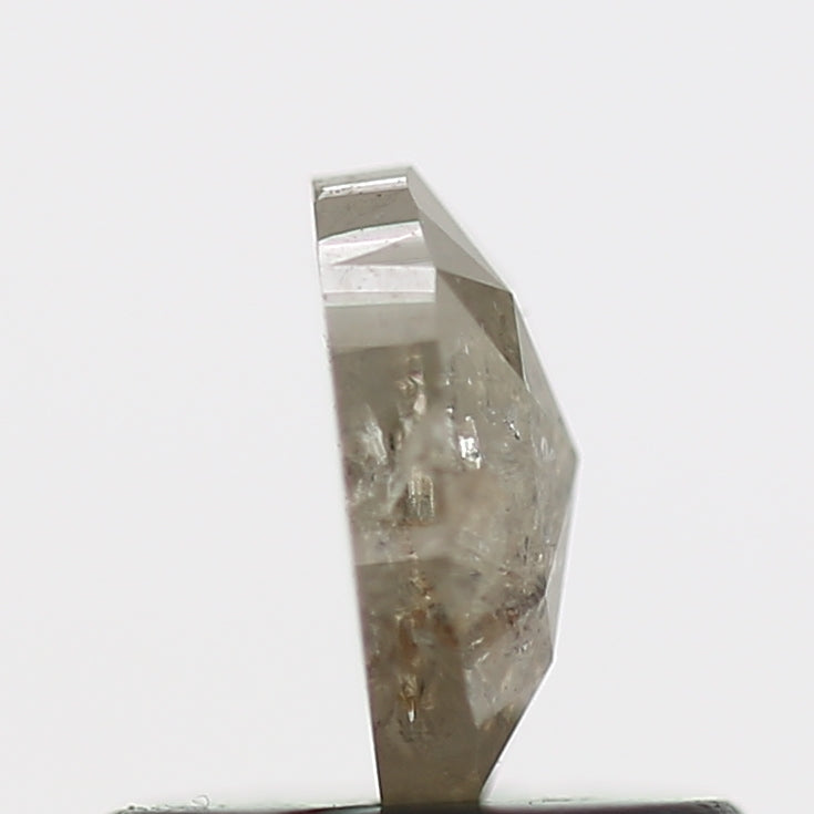 0.40 Carat Gray Oval Rose Cut Natural Diamond 5.58 MM