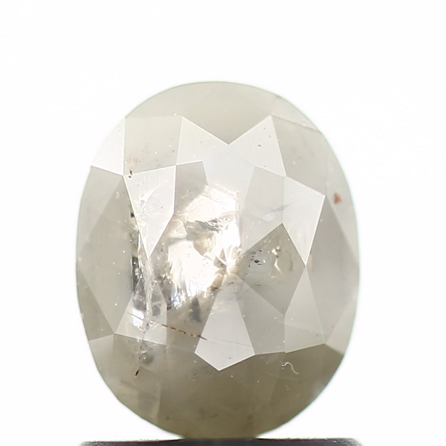 1.15 Carat Diamond Oval Shape Salt And Pepper Stones 7.09 MM