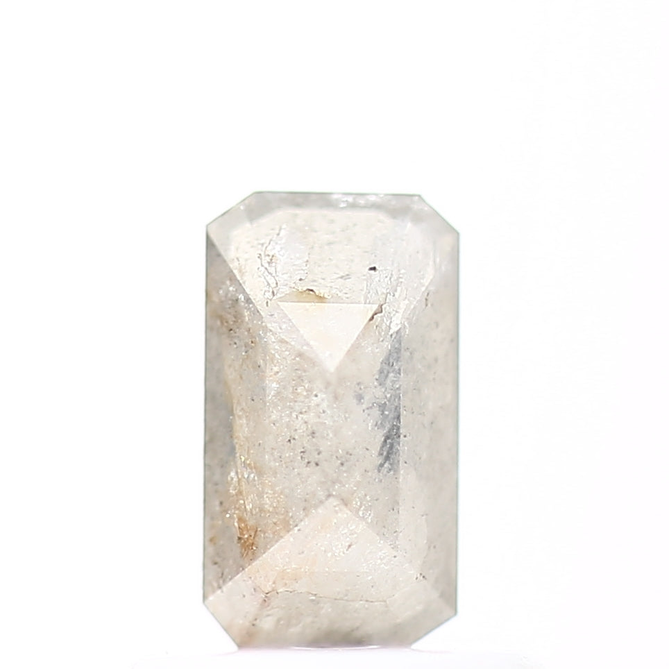 0.60 Carat Natural Icy Gray Emerald Loose Salt and Pepper Diamond - Blackdiamond