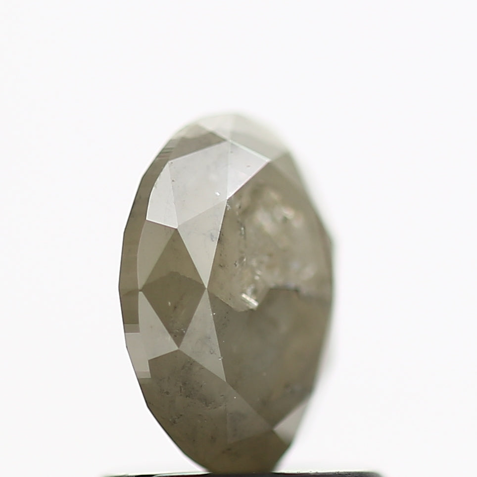 1.07 Carat Natural Salt and Pepper Oval Cut Diamond 7.1 MM