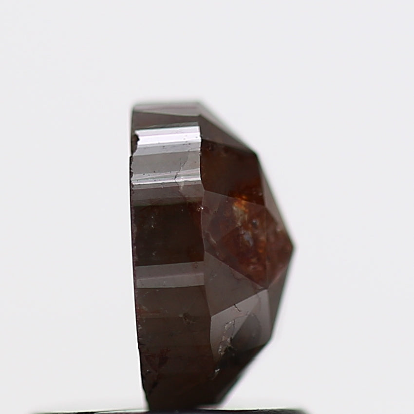 0.80 Carat Natural Red Oval Salt and Pepper Diamond 6.1 MM