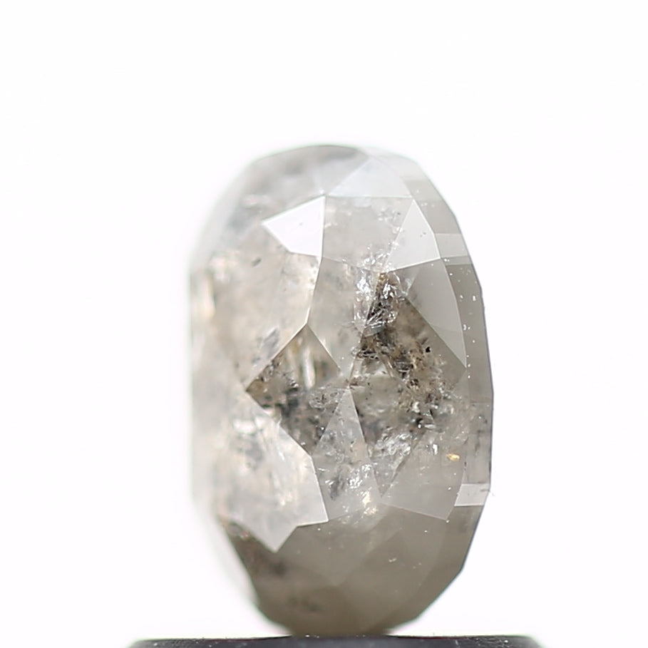 1 Carat Oval Cut Diamond For Salt Pepper Ring 6.65 Carat