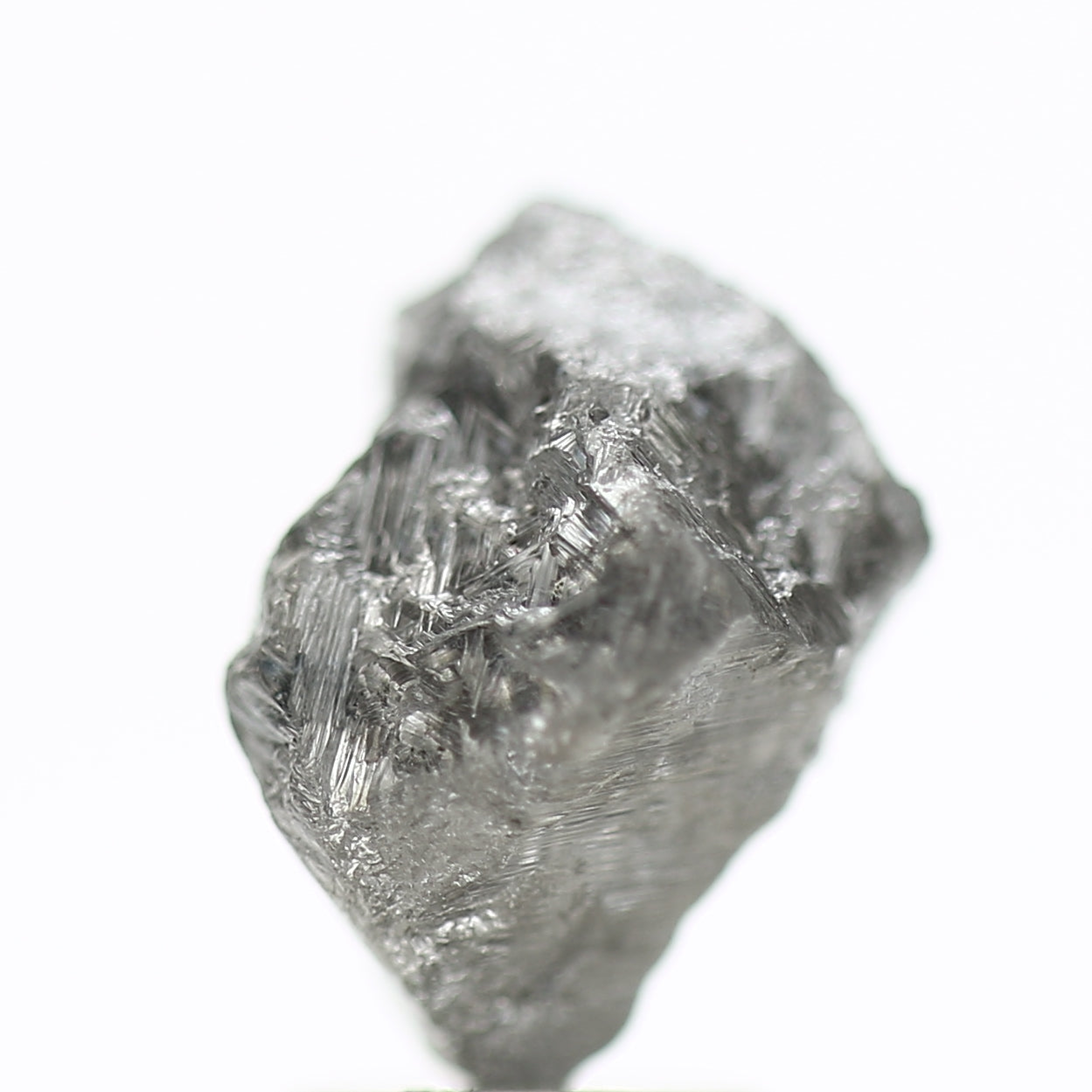 3.41 Carat Natural Crystal Uncut Gray Rough Diamond
