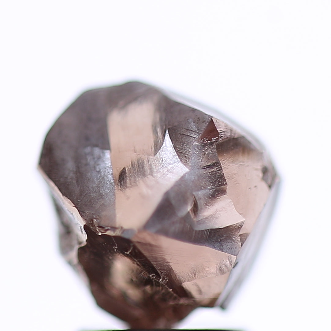 3.97 Carat Natural Fancy Pinkish Brown Rough Diamond 7.49 MM