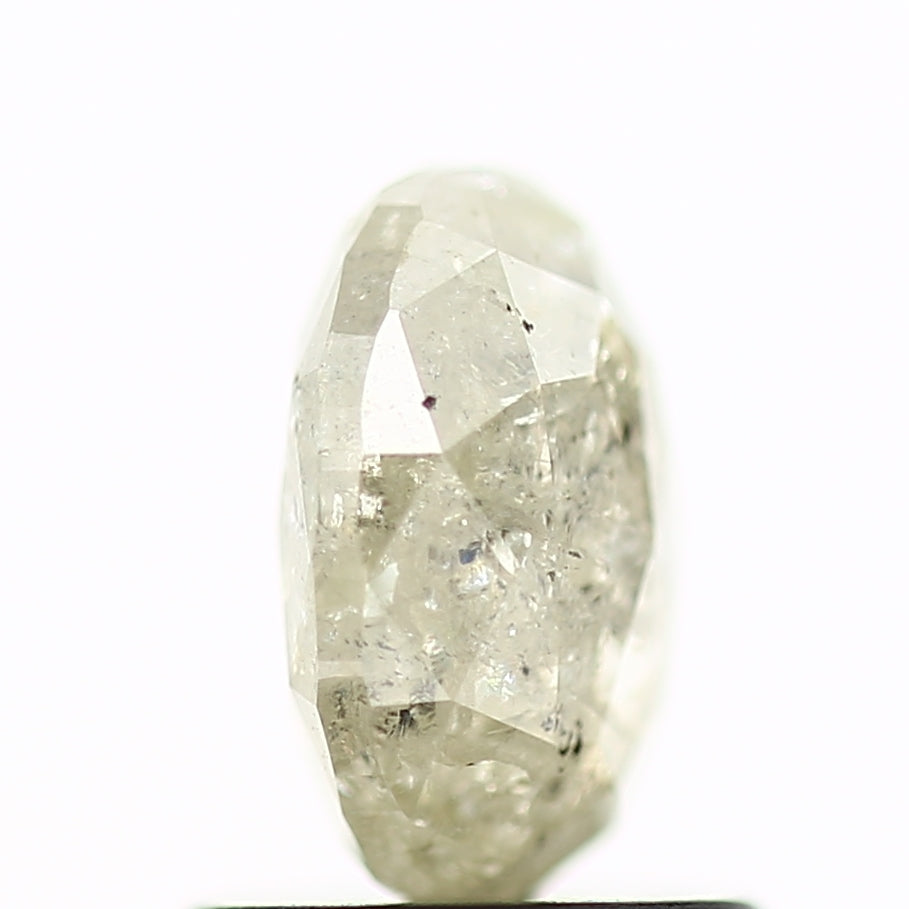 1.15 Carat Oval Salt and Pepper Diamond For Ring 7.09 MM