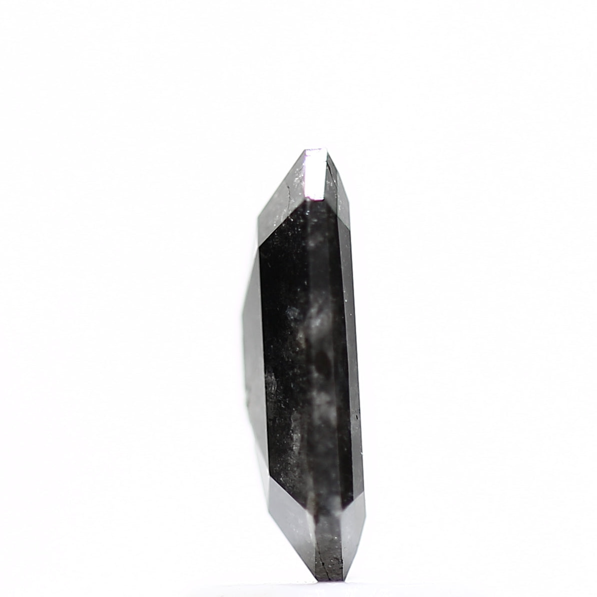 1.11 Carat 8.20 MM Natural Black Emerald Salt and Pepper Diamond - Blackdiamond