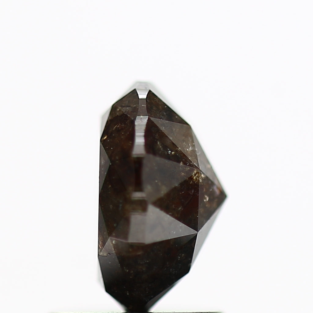 1.27 Carat Oval Double Cut Salt and Pepper Loose Natural Diamond 7.2 MM