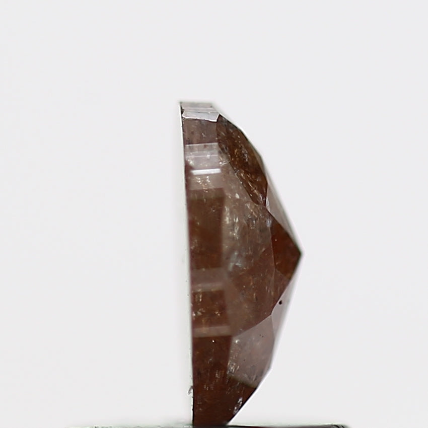 0.52 Carat Red Oval Salt and Pepper Natural Diamond 6.2 MM