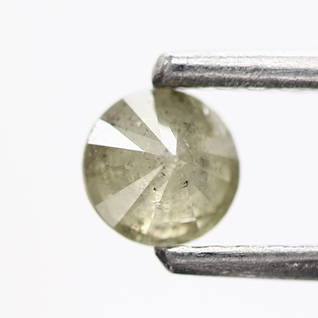 0.29 Carat Fancy Yellow Diamond Round Salt and Pepper Diamond 4 MM - Blackdiamond