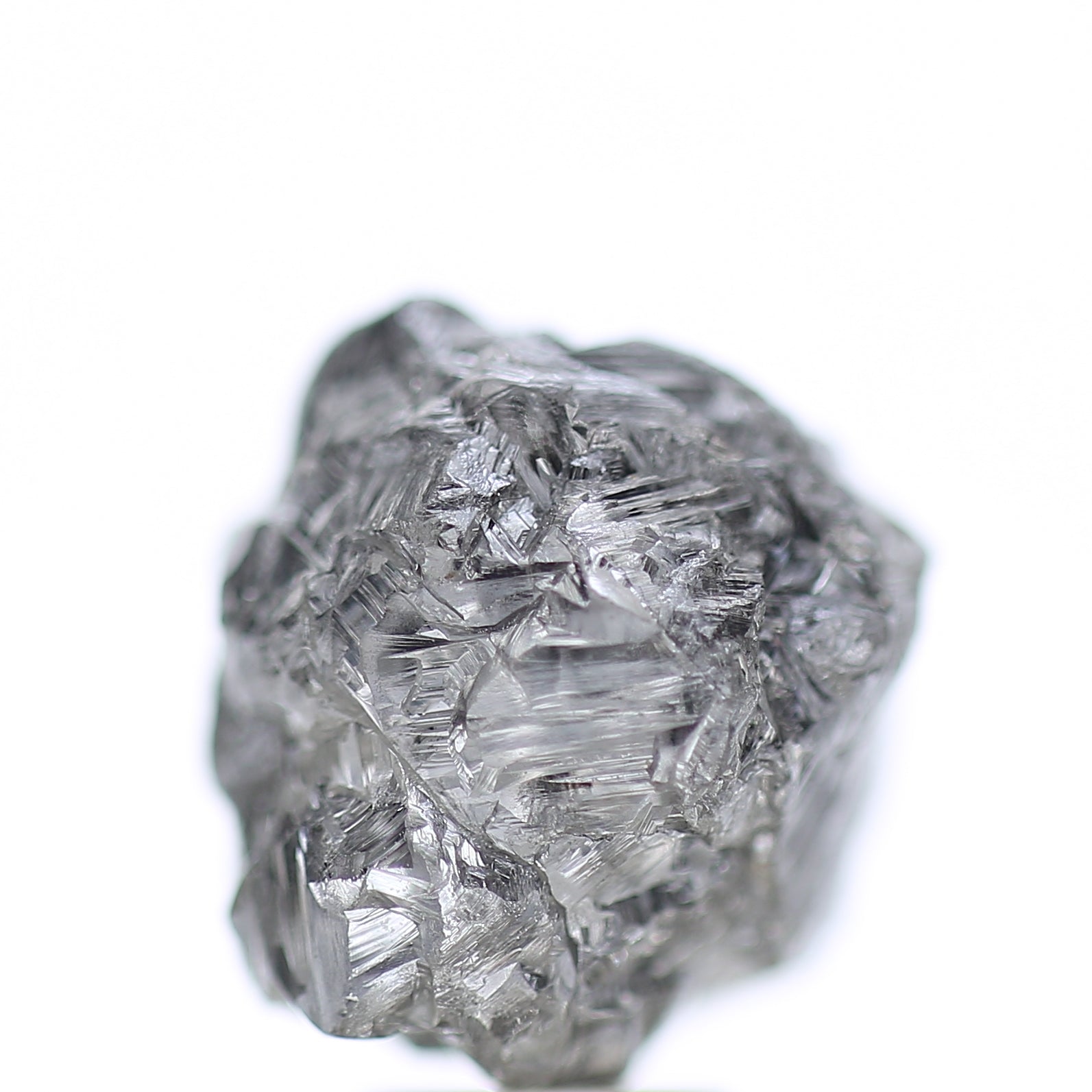 11 Carat Natural Fancy Gray Rough Diamond 11 MM