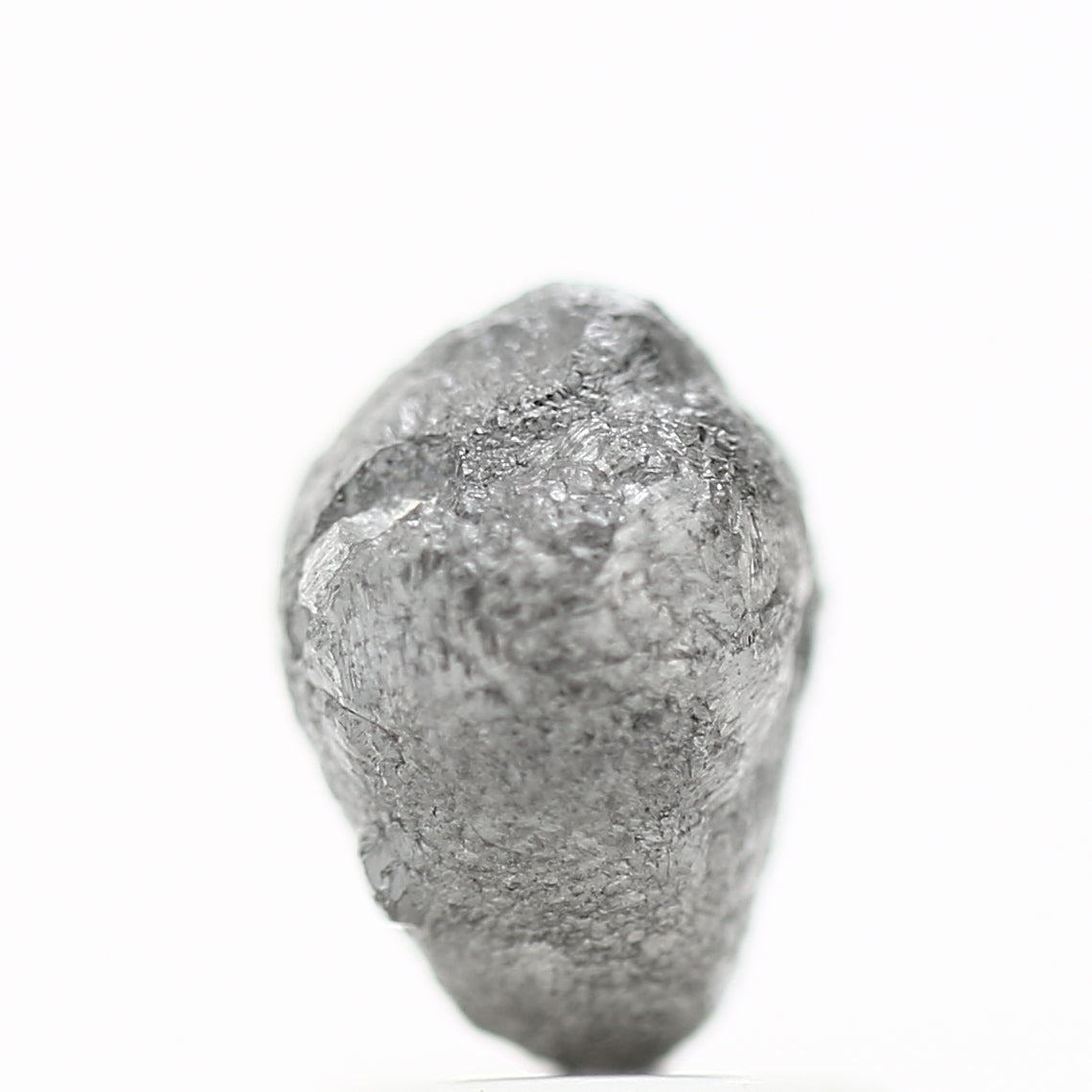 2.56 Carat Natural Fancy Gray Crystal Uncut Raw Rough Diamond 8 MM - Blackdiamond