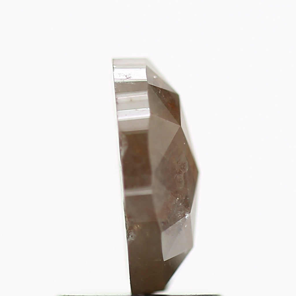 1.07 Carat Oval Rose Cut Red Salt and Pepper Loose Natural Diamond 7.8 MM