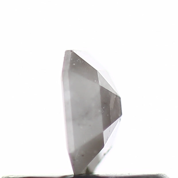 0.22 Carat 4.2 MM Natural Milky Gray Emerald Loose Rustic Diamond - Blackdiamond