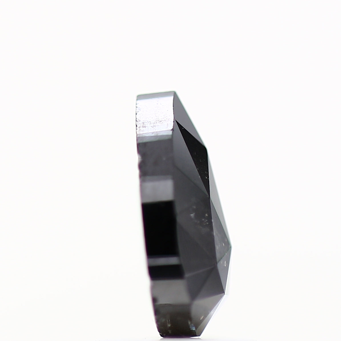 1.08 Carat Black Rose Cut Diamond For Pear Engagement Ring