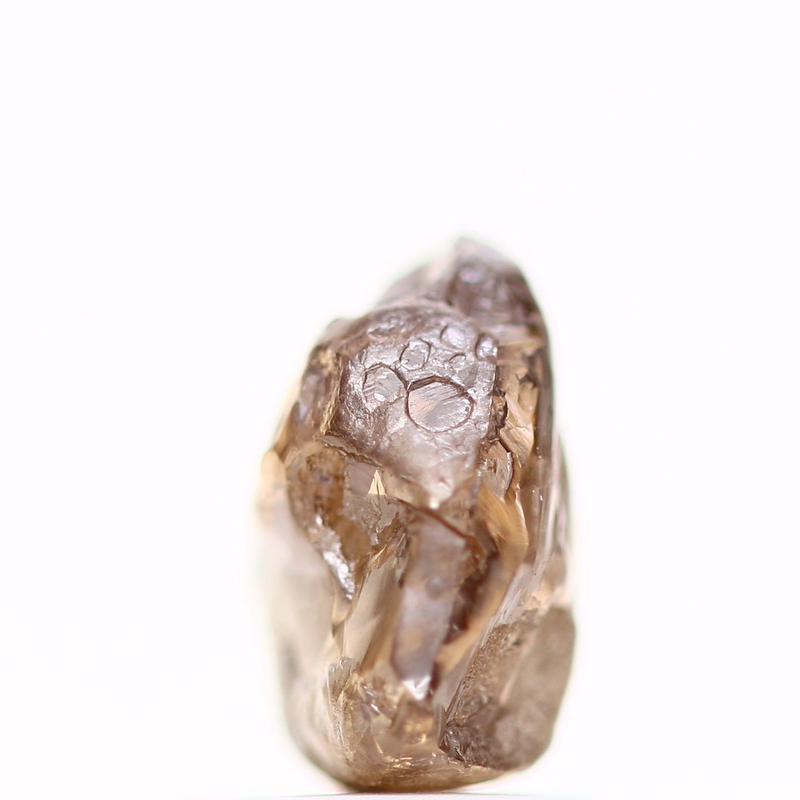 1.75 Carat Natural Cognac Brown Crystal Raw Rough Diamond 6.50 MM - Blackdiamond