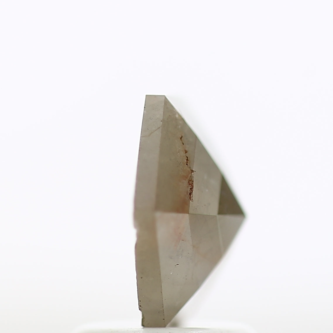 1.43 Carat Hexagon Rustic Salt And Pepper Natural Diamond 8.62 MM