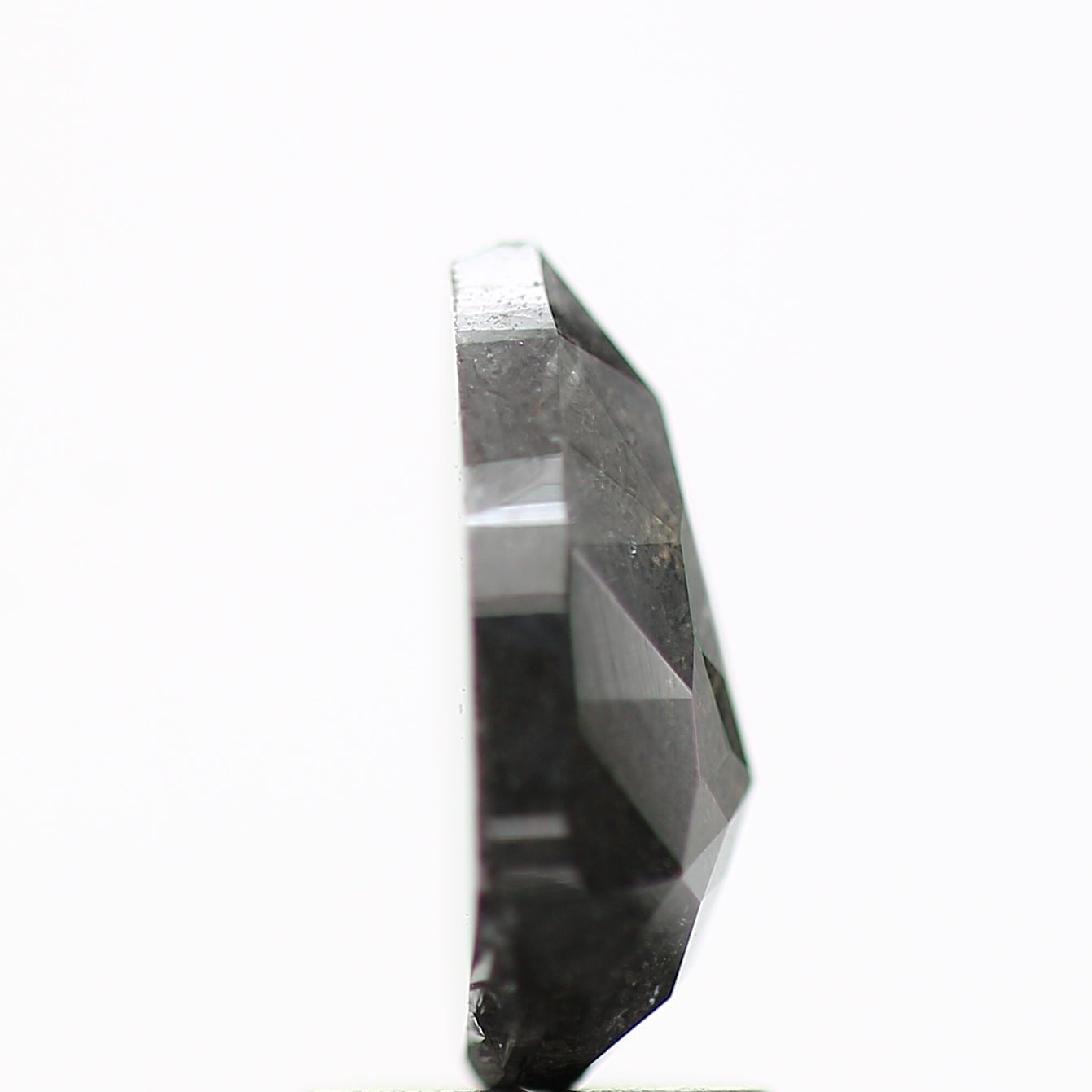 1.82 Carat Natural Gray Pear Rose Cut Diamond For Ring