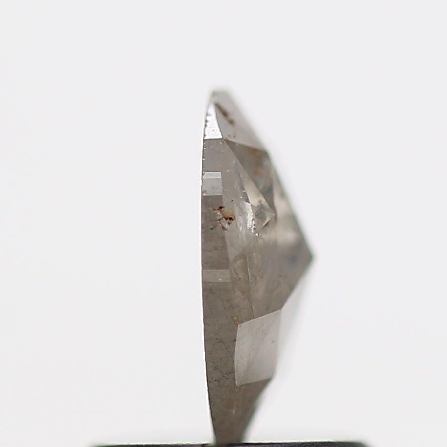 0.55 Carat Oval Cut Natural Pepper And Salt Diamond 6.30 MM