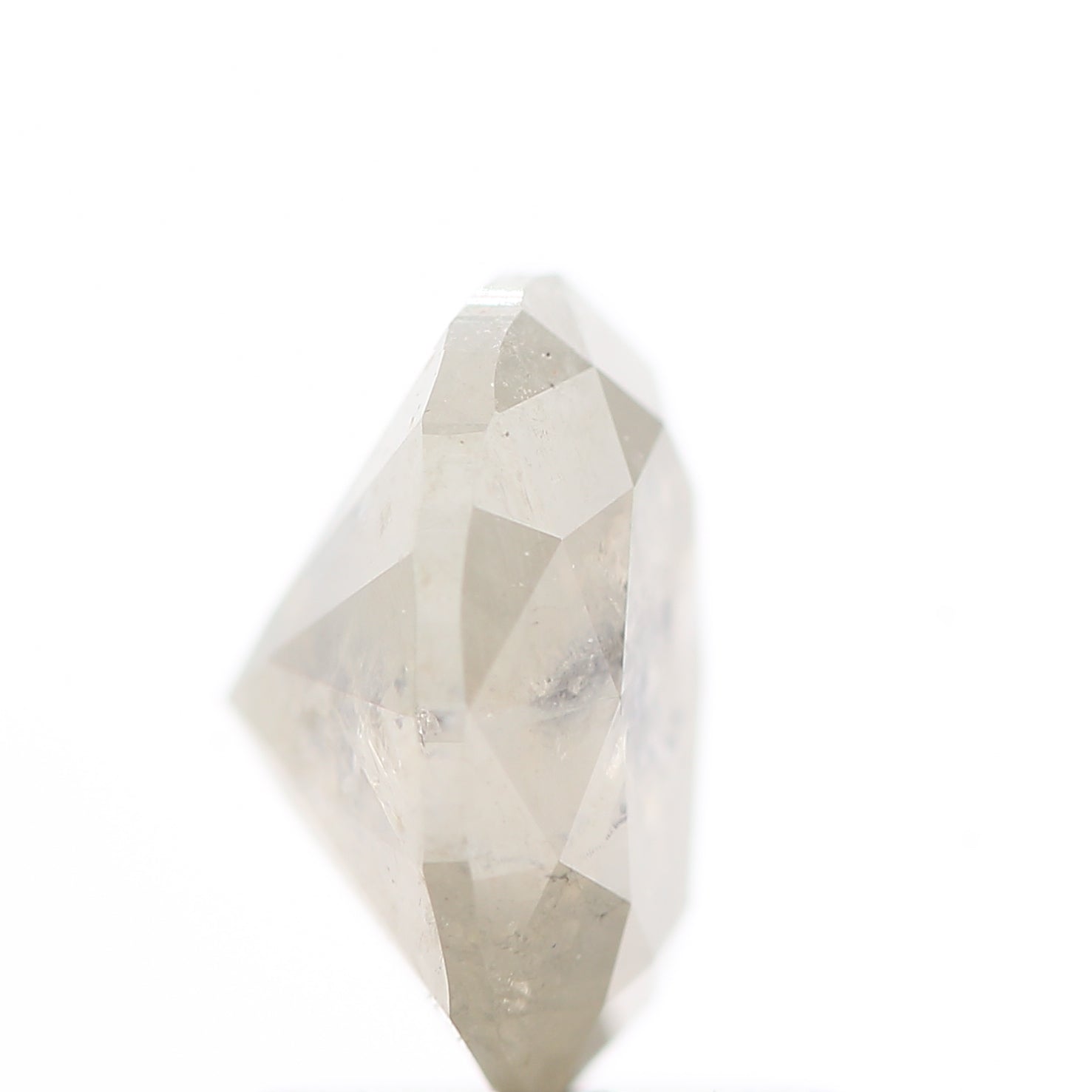 1.30 Carat Salt and Pepper Brilliant Oval Diamond 7.70 MM