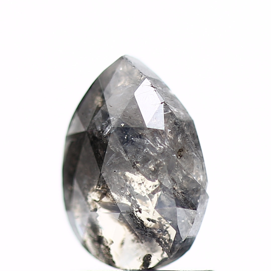 1.13 Carat Checkerboard Cut Diamond For Pear Shaped Diamond Wedding Ring