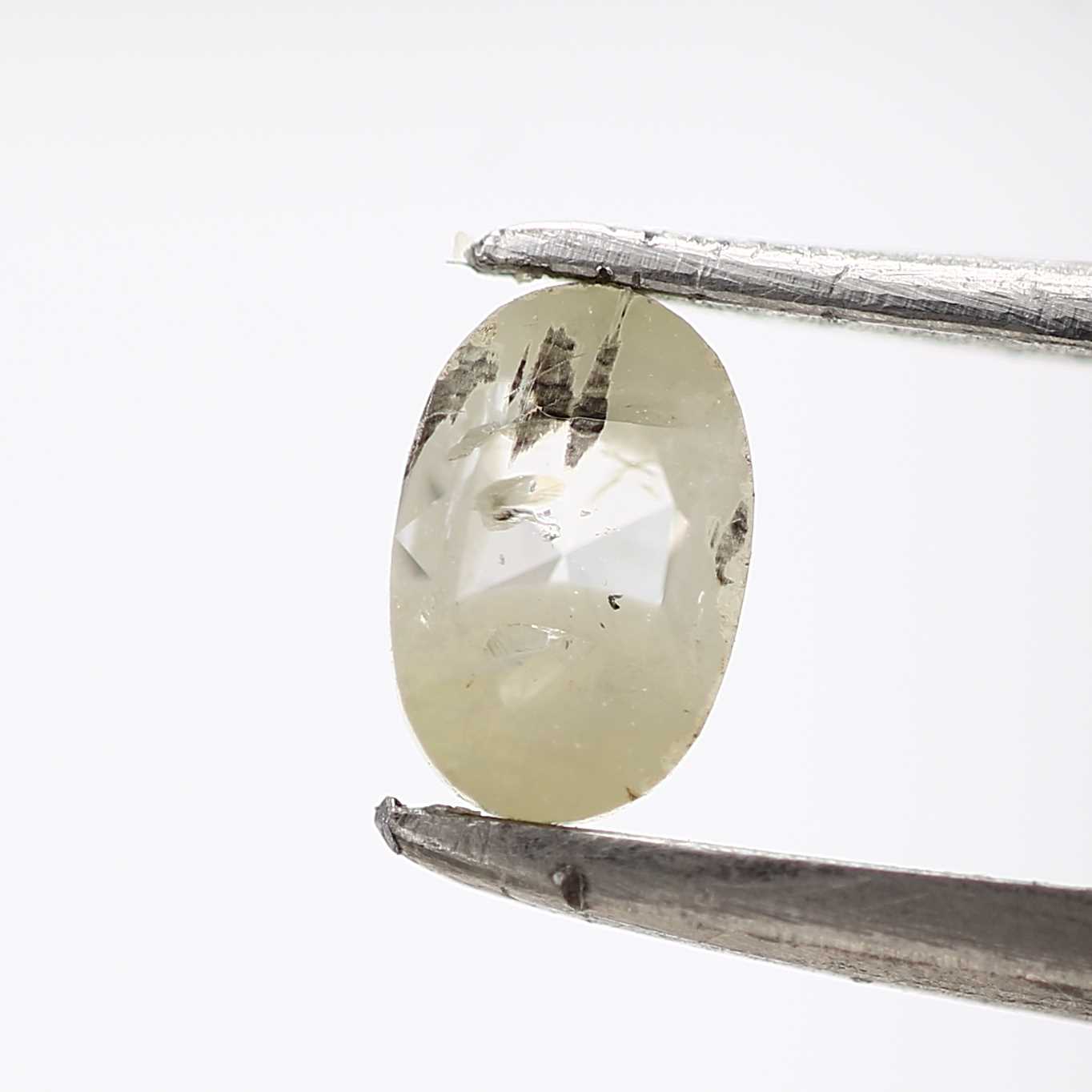 0.45 Carat Oval Rose Cut Diamond For Wedding Band 5.65 MM